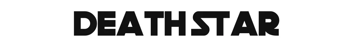 Death Star font preview