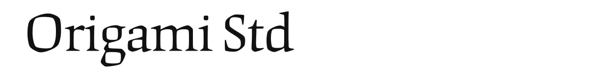 Origami Std original font preview