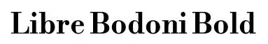 Libre Bodoni Bold