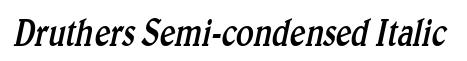 Druthers Semi-condensed Italic