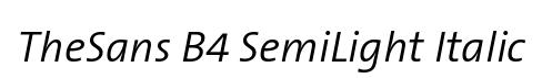 TheSans B4 SemiLight Italic