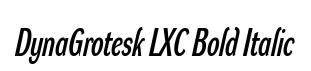 DynaGrotesk LXC Bold Italic