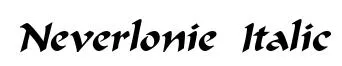 Neverlonie Italic