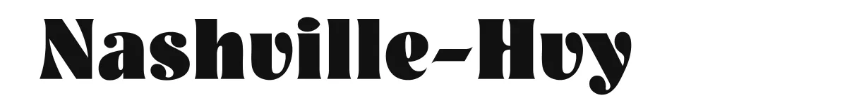 Nashville-Hvy original font preview