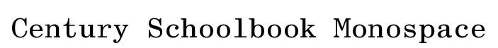 Century Schoolbook Monospace