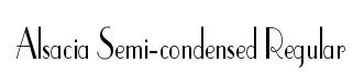 Alsacia Semi-condensed Regular