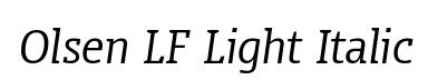 Olsen LF Light Italic