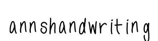 annshandwriting