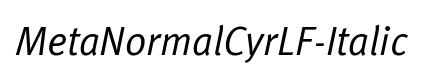 MetaNormalCyrLF-Italic