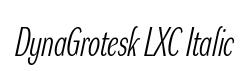 DynaGrotesk LXC Italic