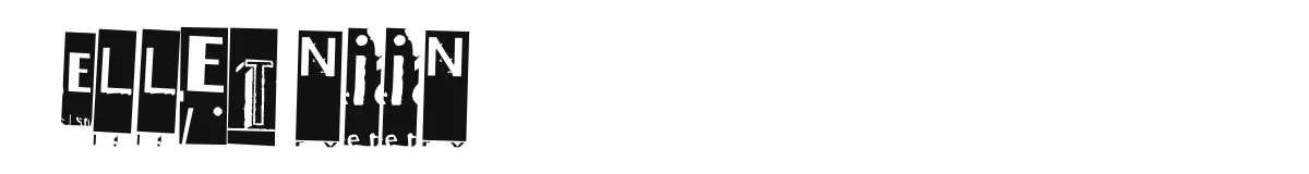 Ellet niin original font preview