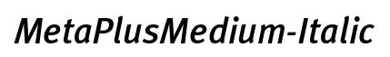 MetaPlusMedium-Italic