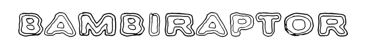 Bambiraptor original font preview
