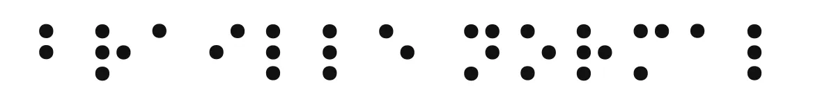 Braille Normal original font preview