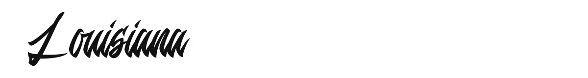 Louisiana original font preview