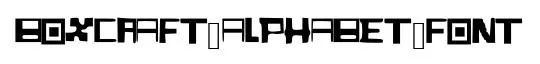 BoxCraft_Alphabet_Font