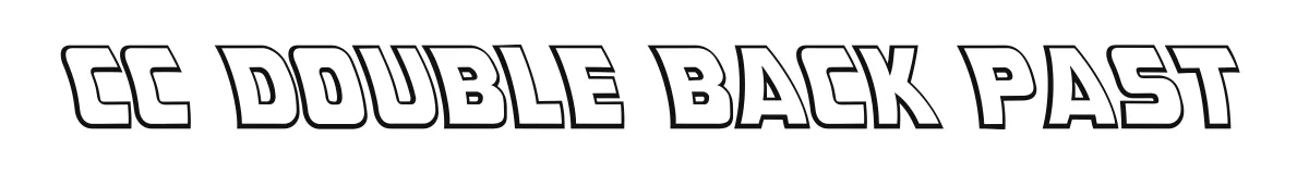 CC Double Back Past font preview