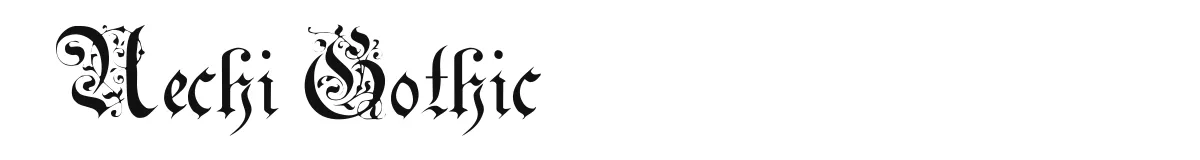 Uechi Gothic font preview