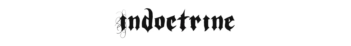 Indoctrine font preview