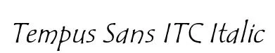 Tempus Sans ITC Italic