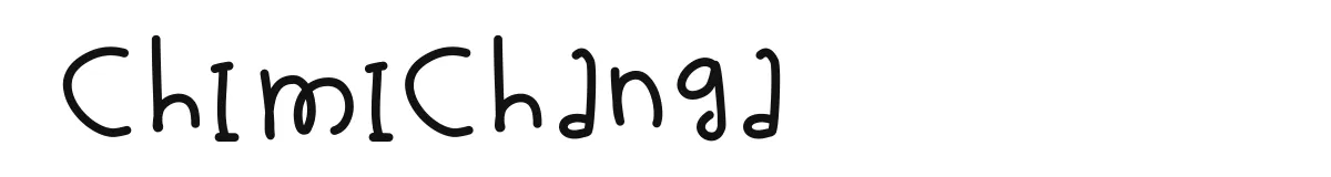 Chimichanga original font preview