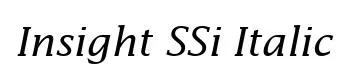 Insight SSi Italic