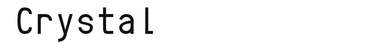Crystal original font preview