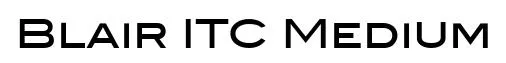 Blair ITC Medium font preview