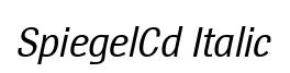 SpiegelCd Italic