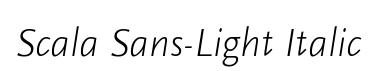 Scala Sans-Light Italic
