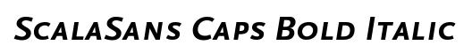 ScalaSans Caps Bold Italic