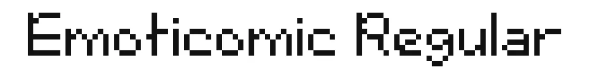 Emoticomic Regular original font preview