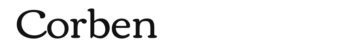 Corben font preview