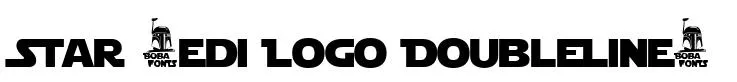 Star Jedi Logo DoubleLine1 font preview