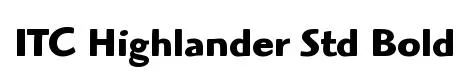 ITC Highlander Std Bold