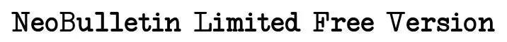 NeoBulletin Limited Free Version