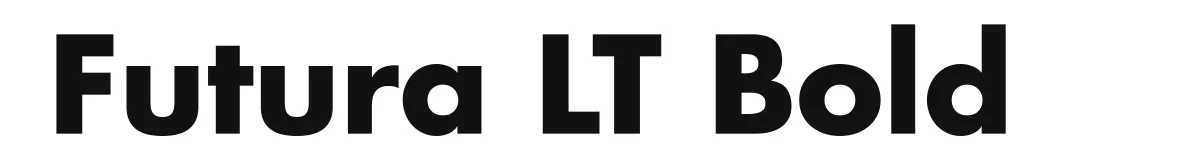 Futura LT Bold font preview