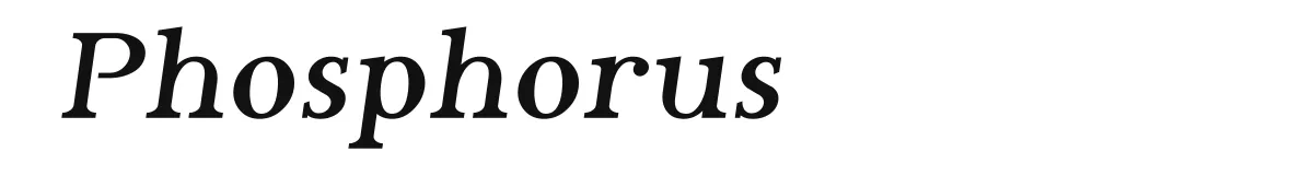 Phosphorus font preview
