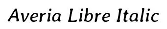 Averia Libre Italic