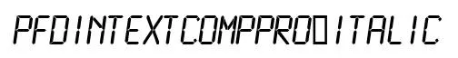 PFDinTextCompPro-Italic