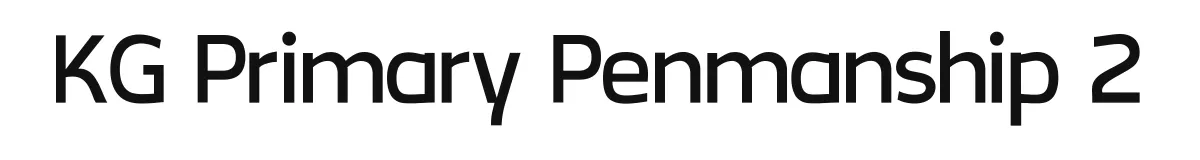 KG Primary Penmanship 2 font preview