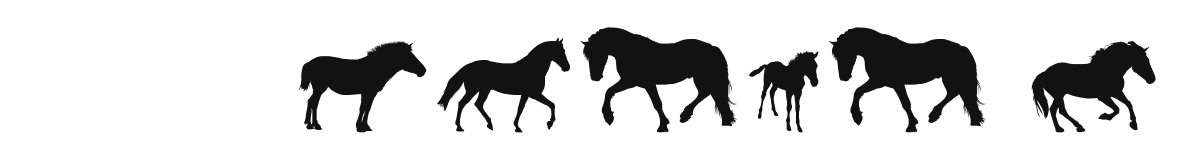 DJ Horses 1 original font preview