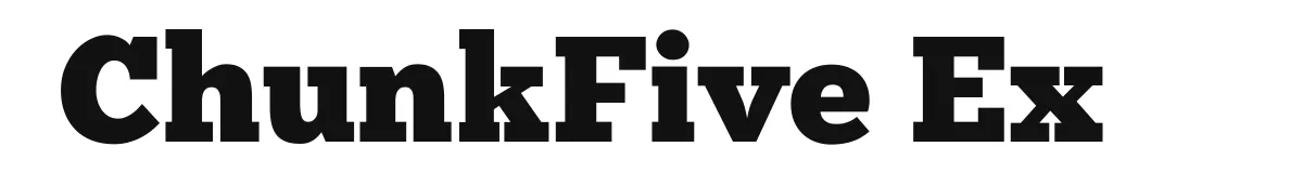 ChunkFive Ex font preview