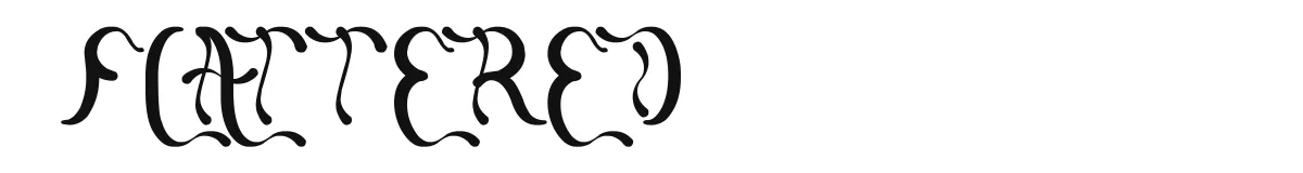 flattered original font preview