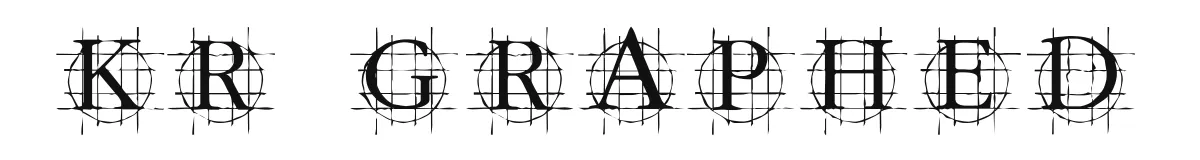 KR Graphed font preview