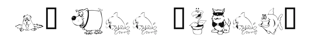 KR All Smiles original font preview