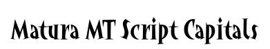 Matura MT Script Capitals
