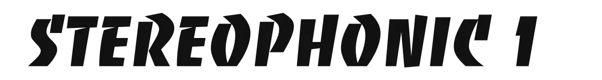 Stereophonic 1 original font preview