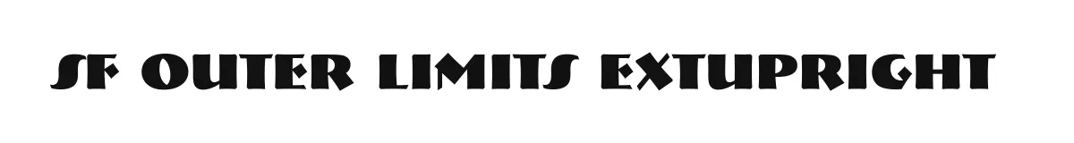 SF Outer Limits ExtUpright original font preview