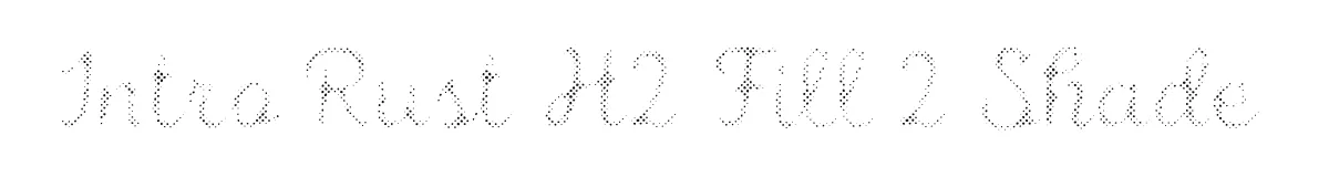 Intro Rust H2 Fill 2 Shade font preview